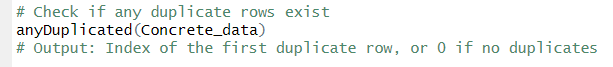 Check Duplicates