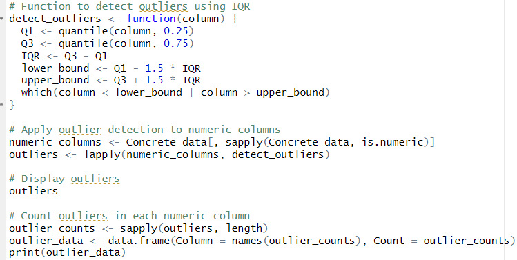 Detect Outliers (IQR)