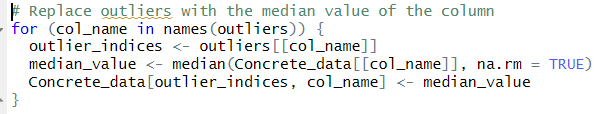 Replace Outliers with Median
